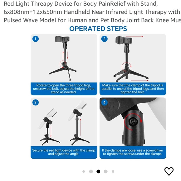 NEW Red Light Device for Relief Infrared Light with LED Display (open box) - Picture 6 of 9